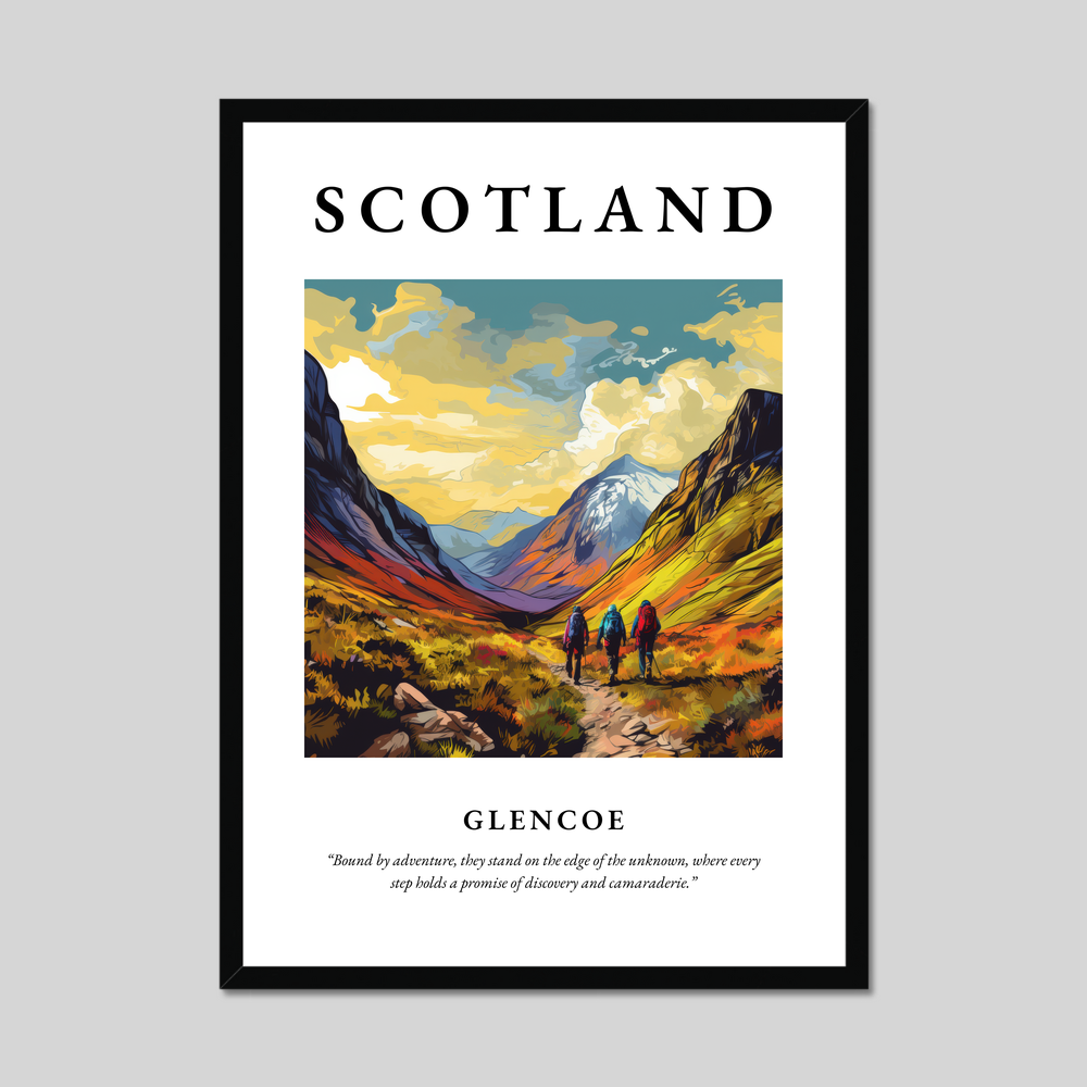 Poster of Glencoe, Scotland.