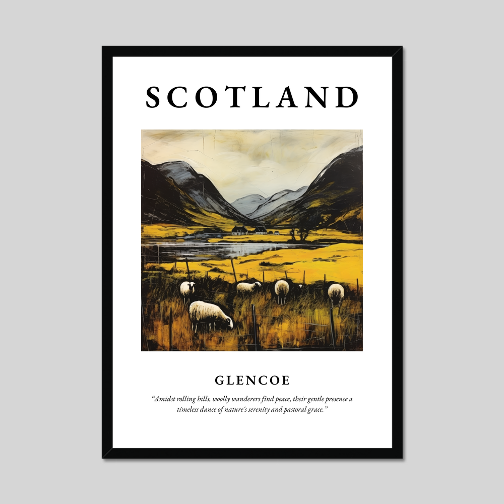 Poster of Glencoe, Scotland.