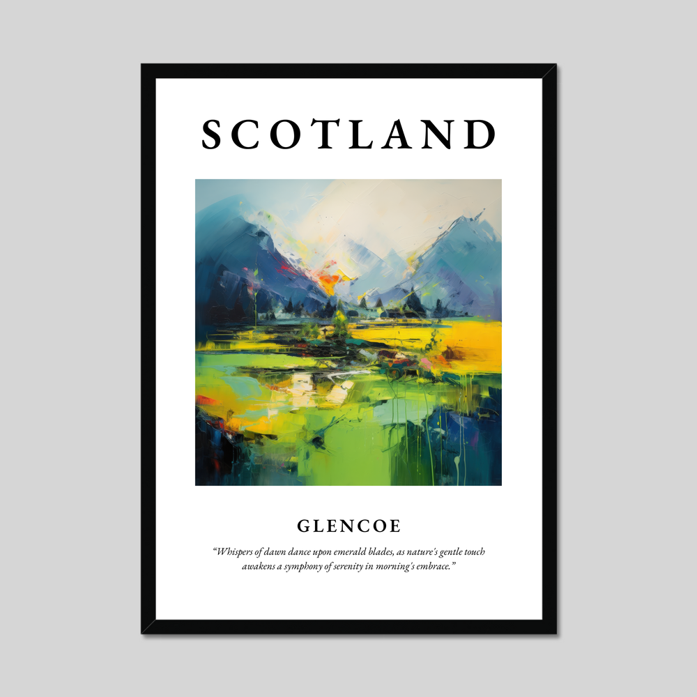 Poster of Glencoe, Scotland.