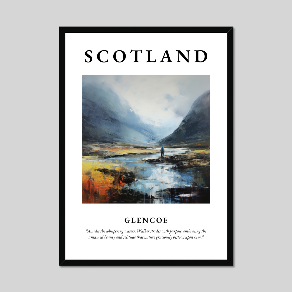 Poster of Glencoe, Scotland.