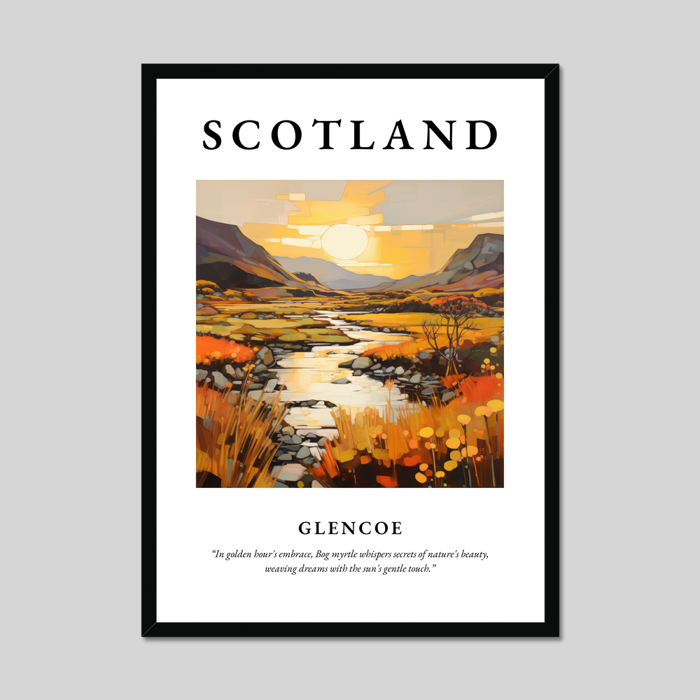 Poster of Glencoe, Scotland.