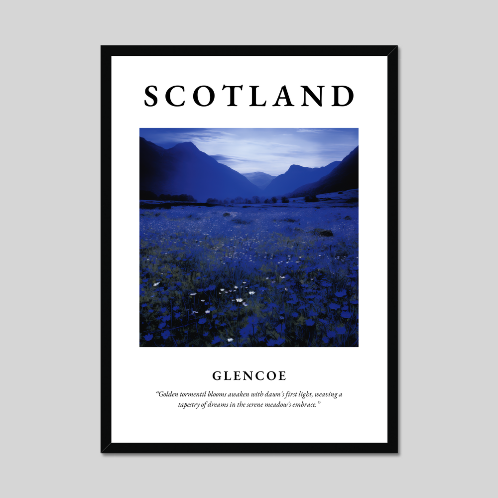 Poster of Glencoe, Scotland.