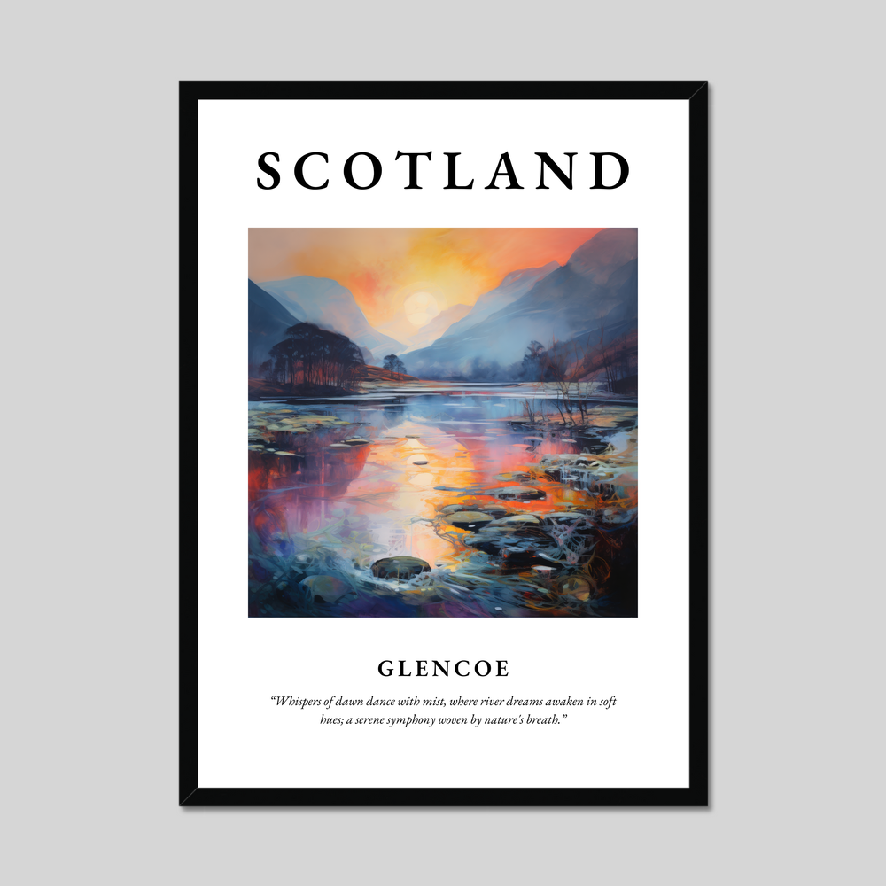 Poster of Glencoe, Scotland.