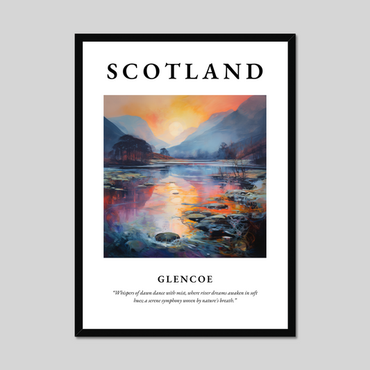 Poster of Glencoe, Scotland.