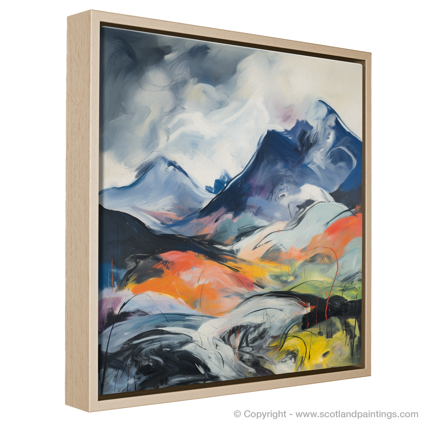 Wild Spirit of Meall nan Tarmachan: An Abstract Expressionist Ode to the Highlands