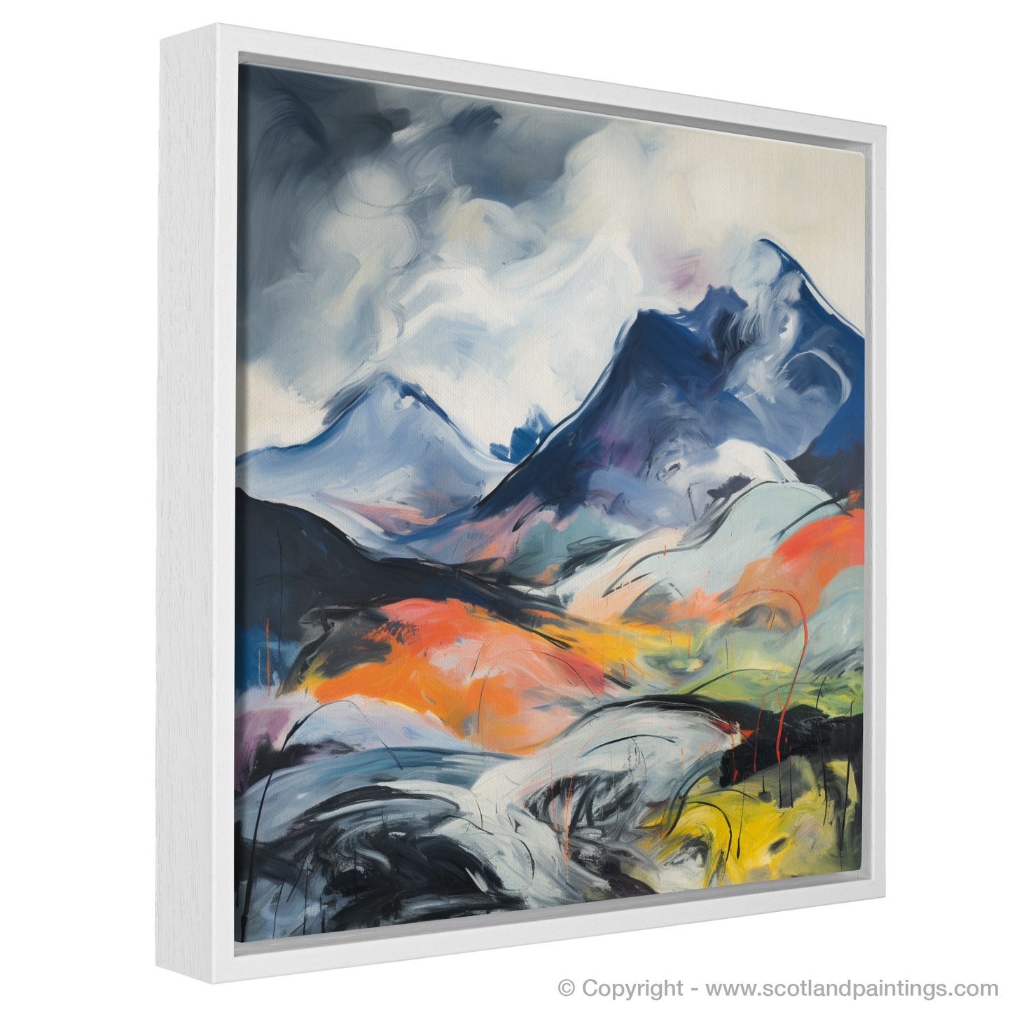 Wild Spirit of Meall nan Tarmachan: An Abstract Expressionist Ode to the Highlands