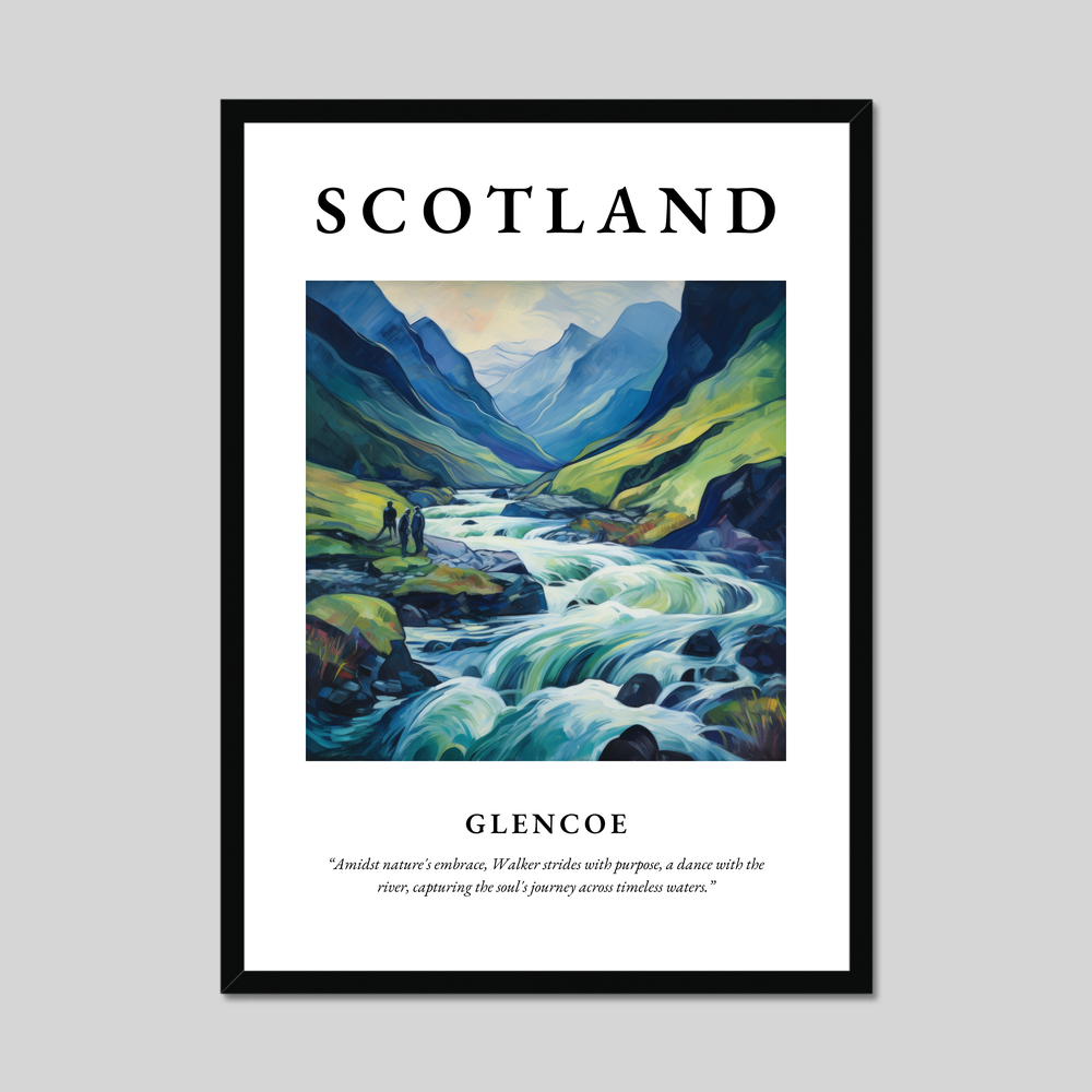 Poster of Glencoe, Scotland.