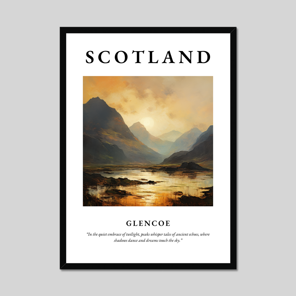 Poster of Glencoe, Scotland.