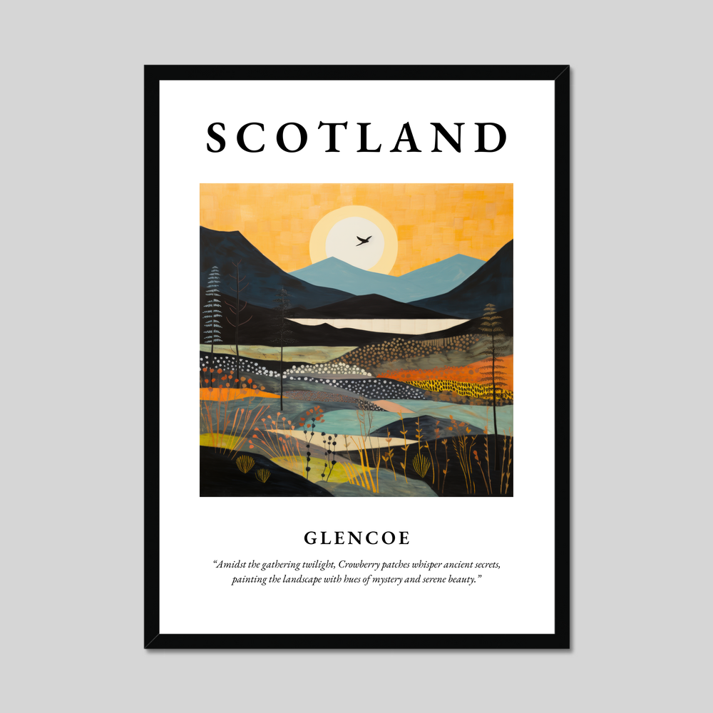 Poster of Glencoe, Scotland.