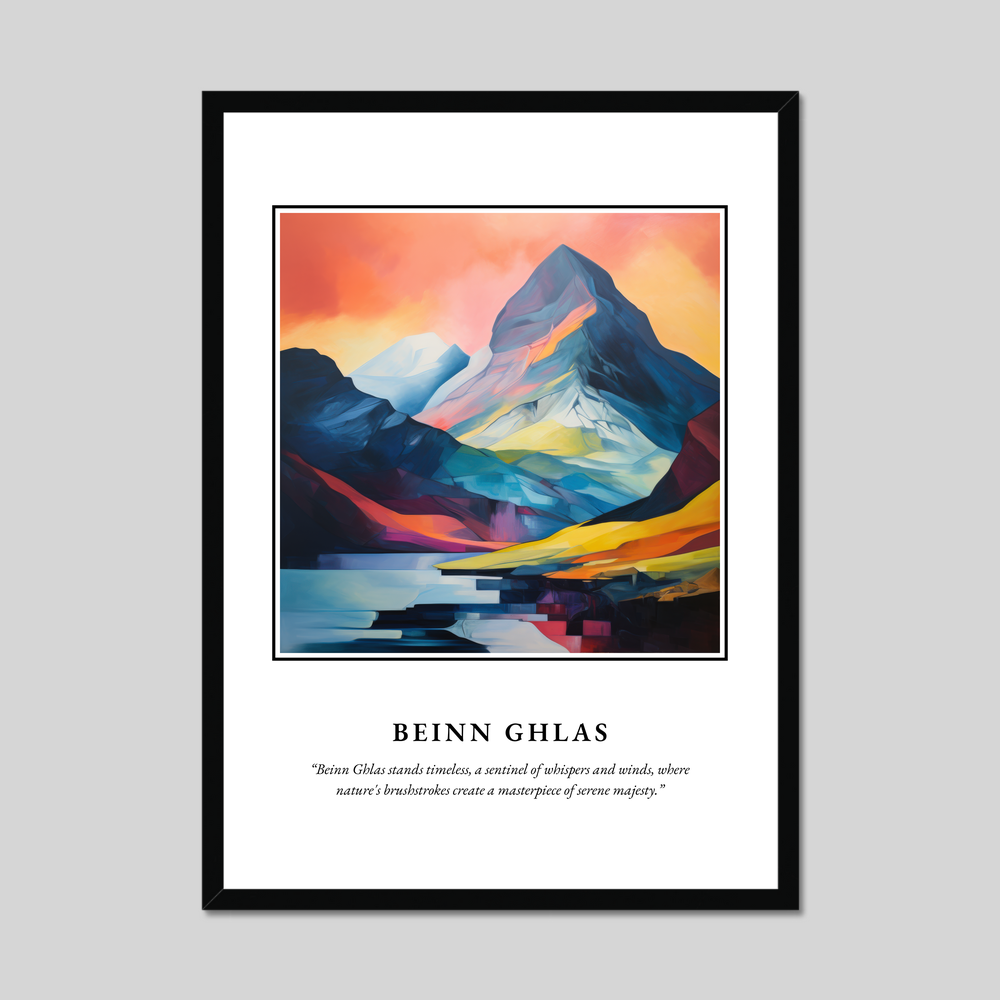 Poster in a black frame