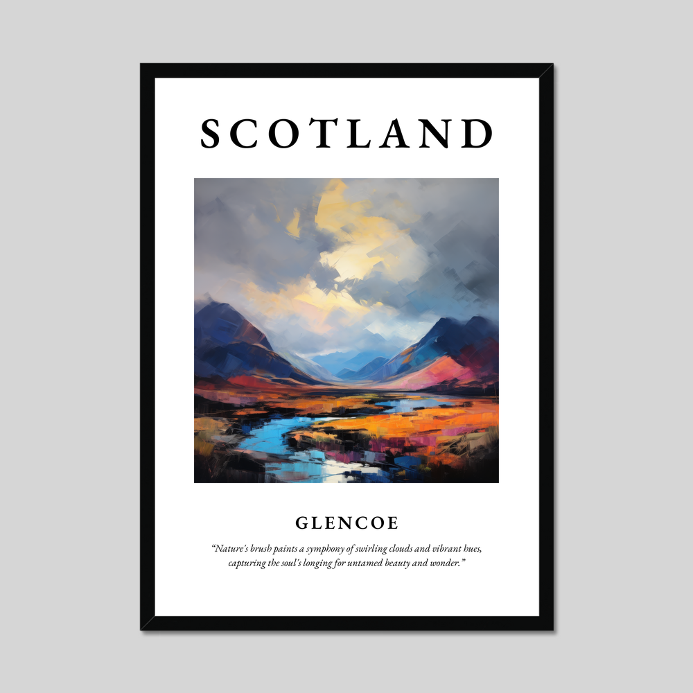 Poster of Glencoe, Scotland.