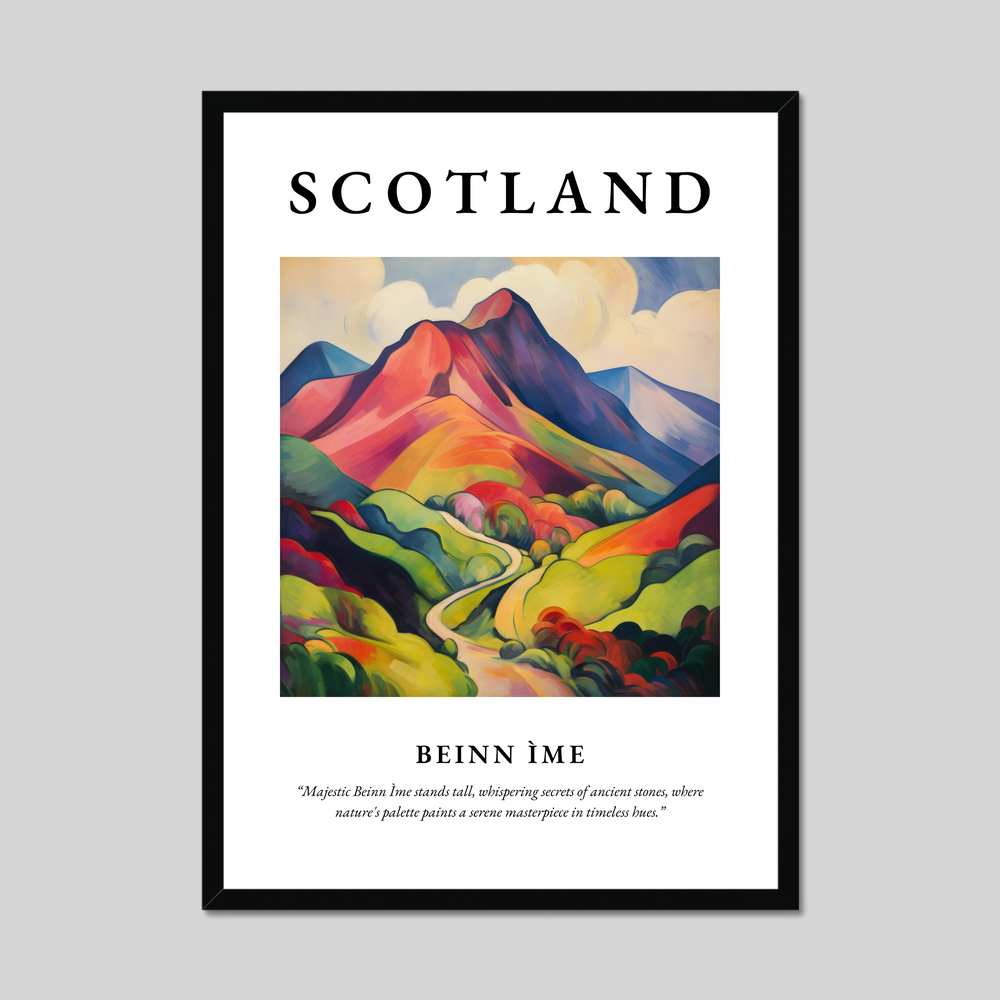 Poster of Beinn Ìme, Scotland.