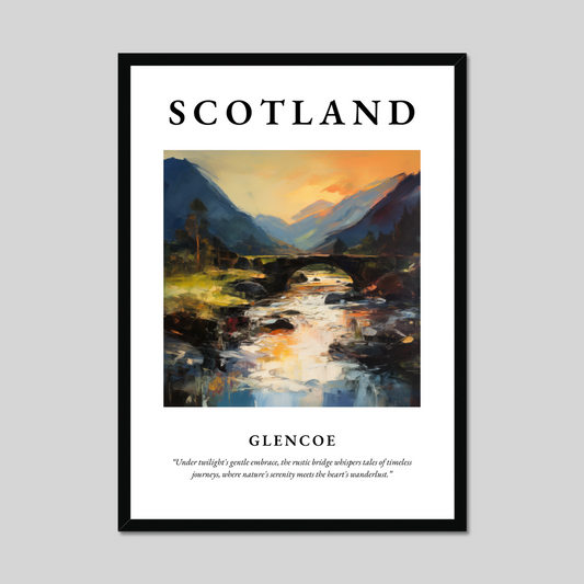 Poster of Glencoe, Scotland.