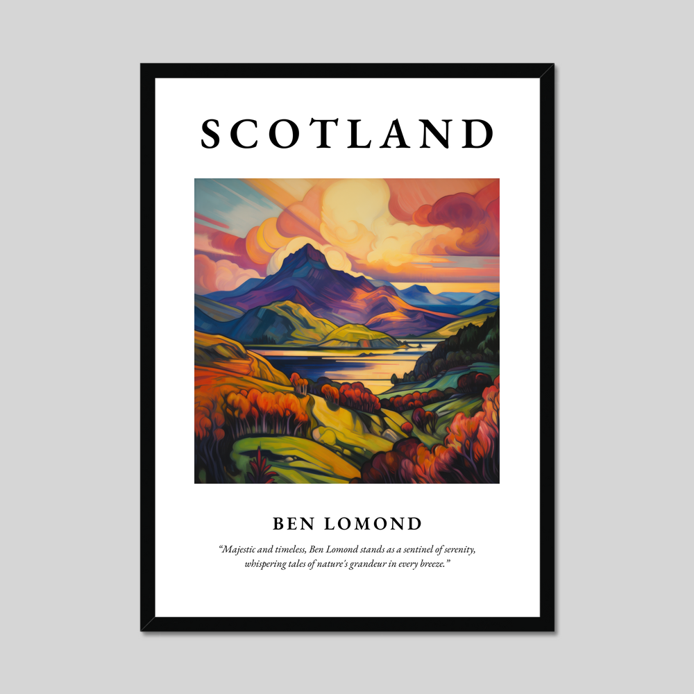 Poster of Ben Lomond, Scotland.