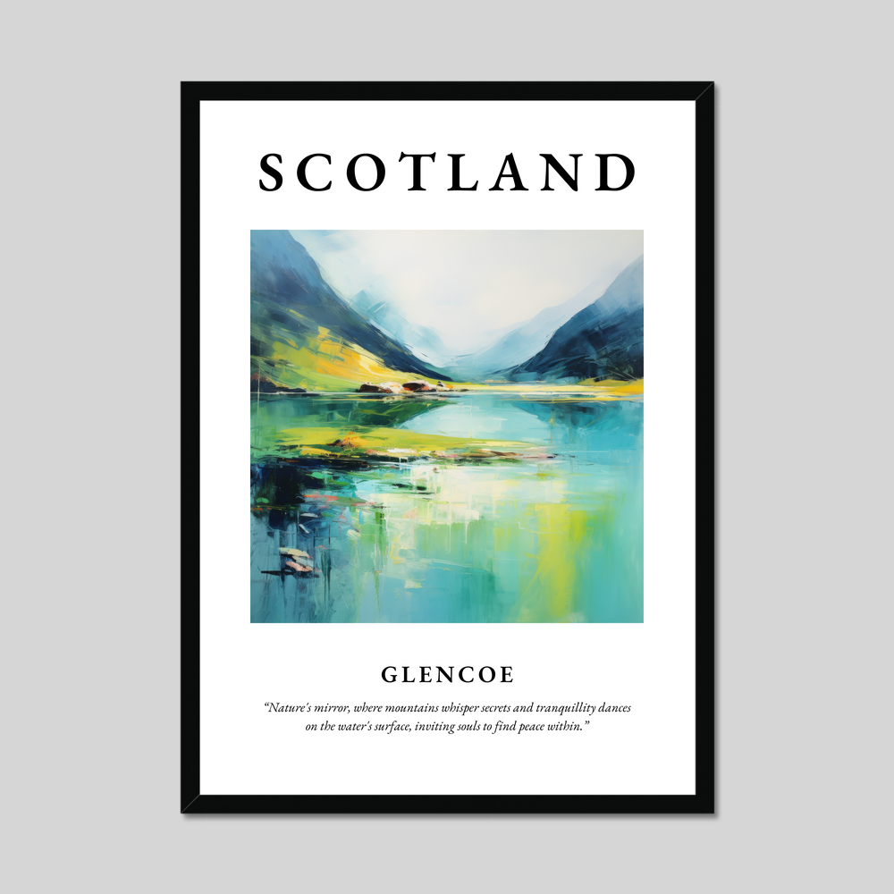 Poster of Glencoe, Scotland.