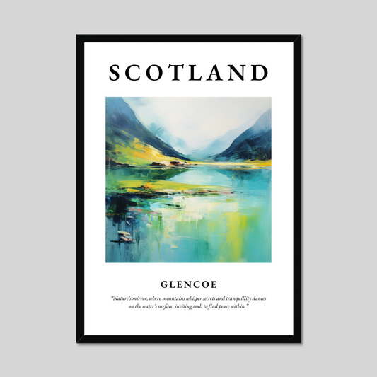 Poster of Glencoe, Scotland.