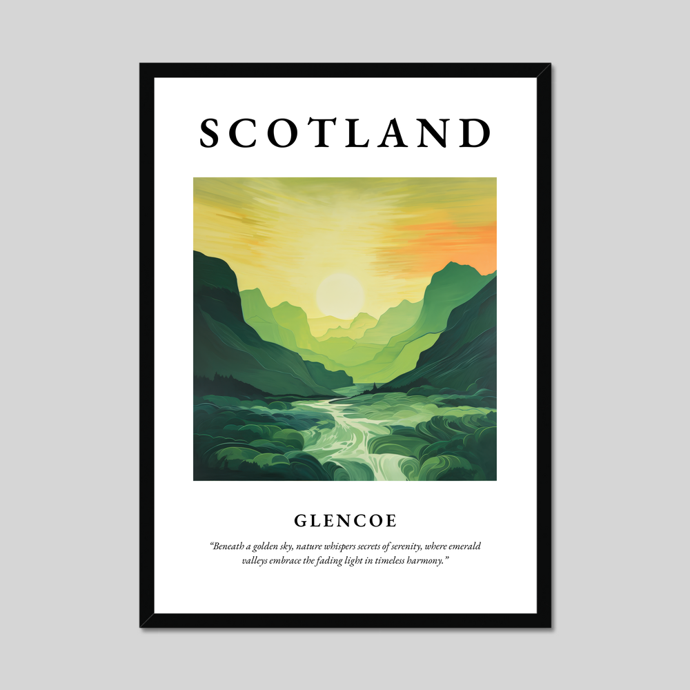 Poster of Glencoe, Scotland.