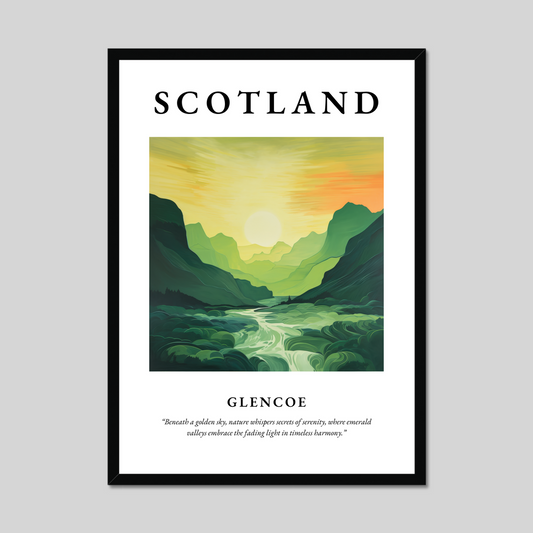 Poster of Glencoe, Scotland.