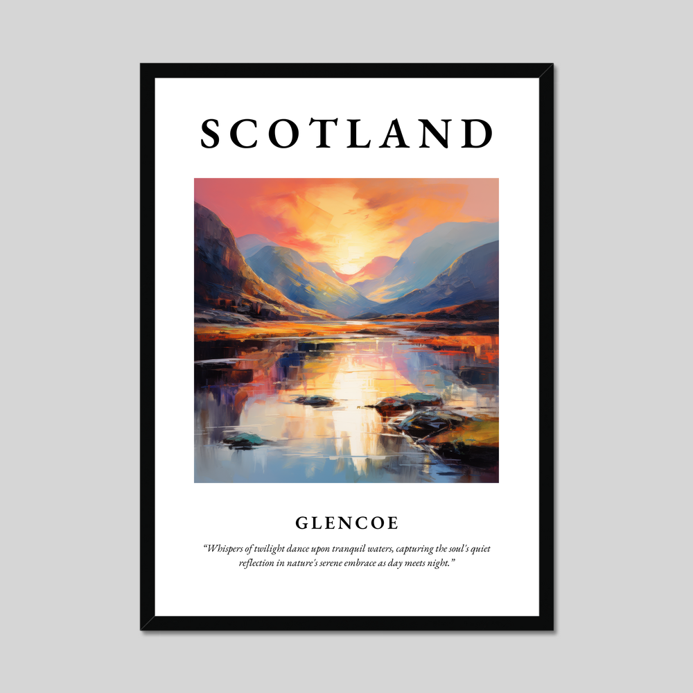 Poster of Glencoe, Scotland.