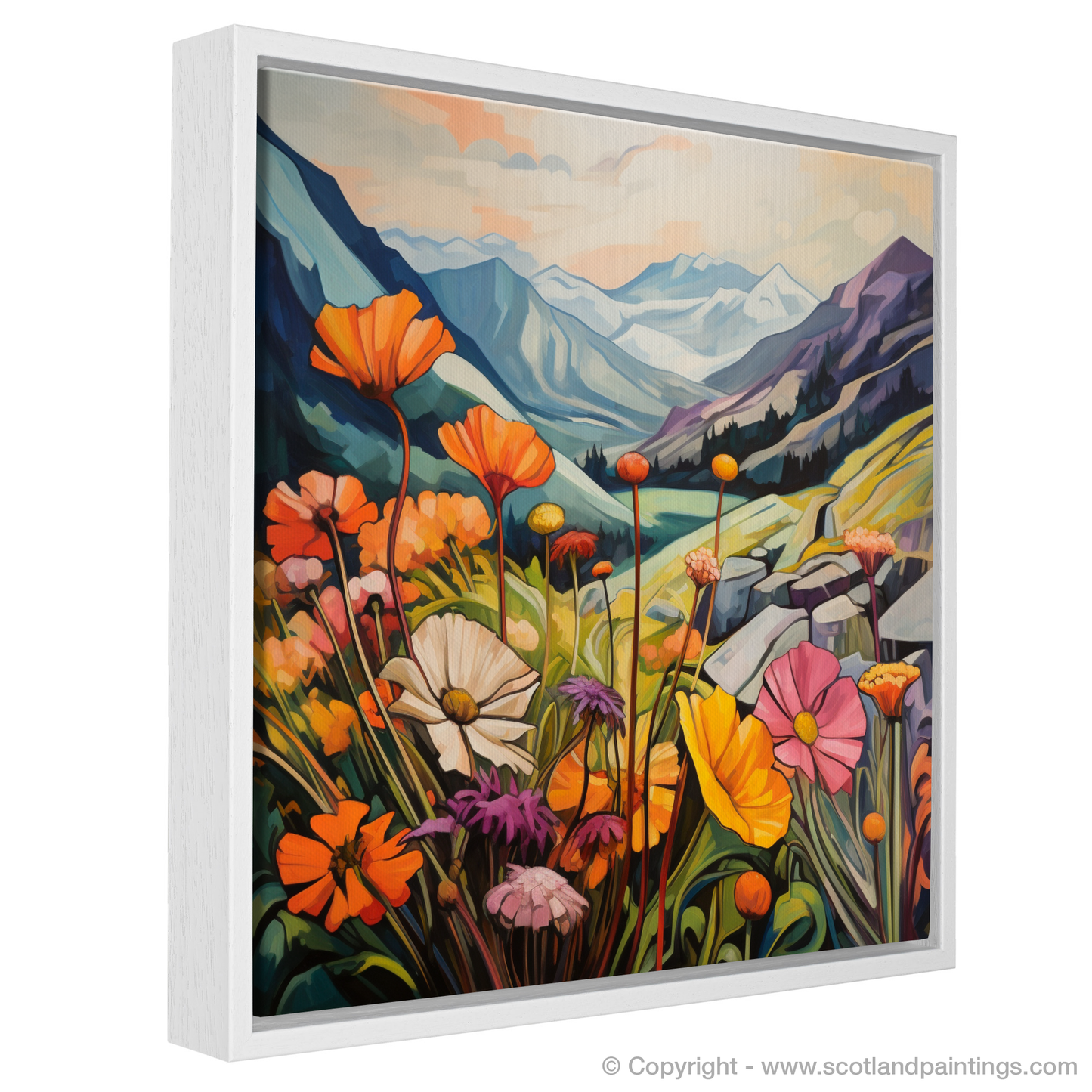 Cubist Blooms Over Glencoe Highlands