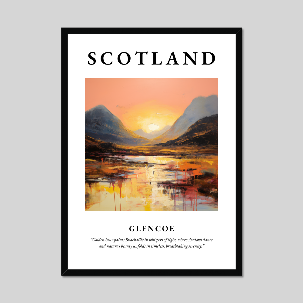 Poster of Glencoe, Scotland.