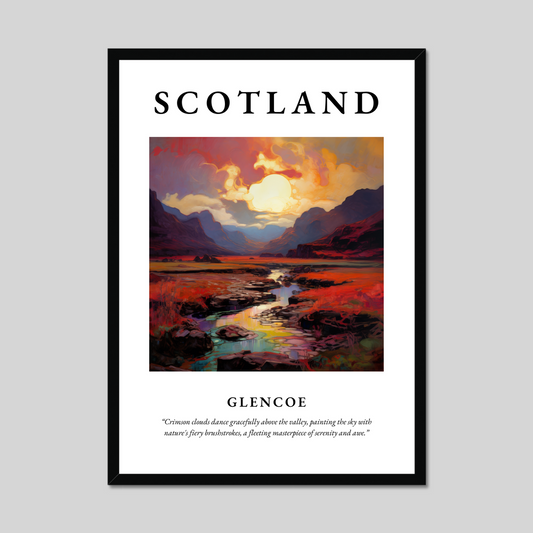 Poster of Glencoe, Scotland.