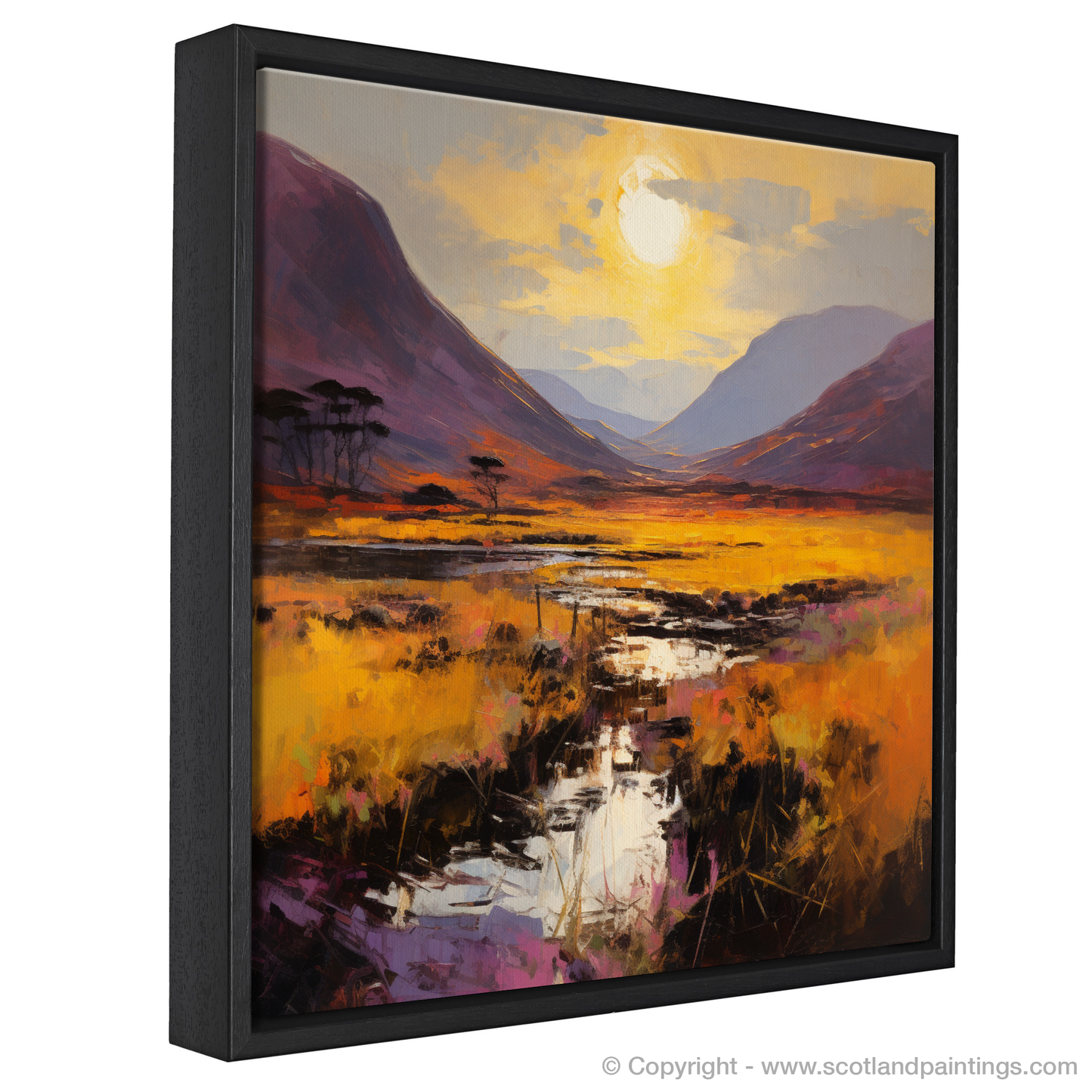 Highland Radiance: A Golden Glencoe Sunset