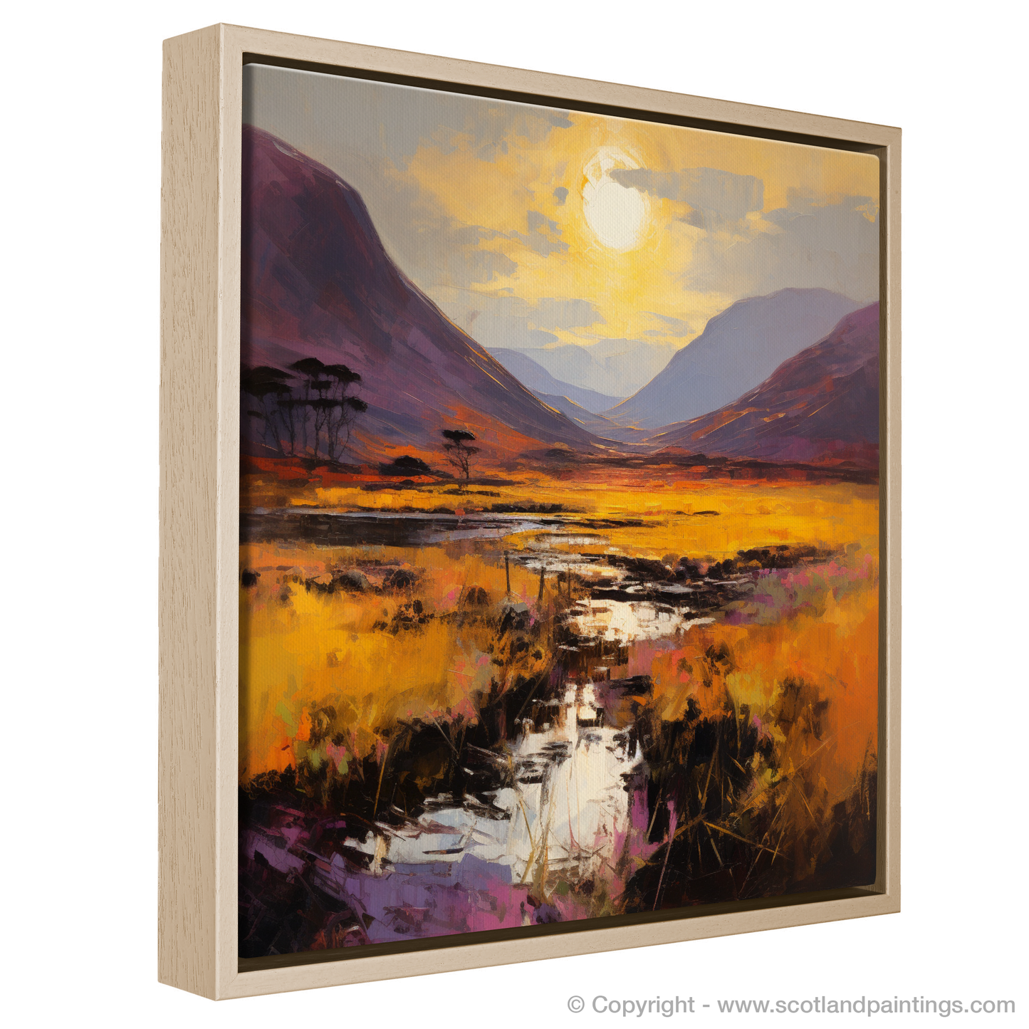 Highland Radiance: A Golden Glencoe Sunset