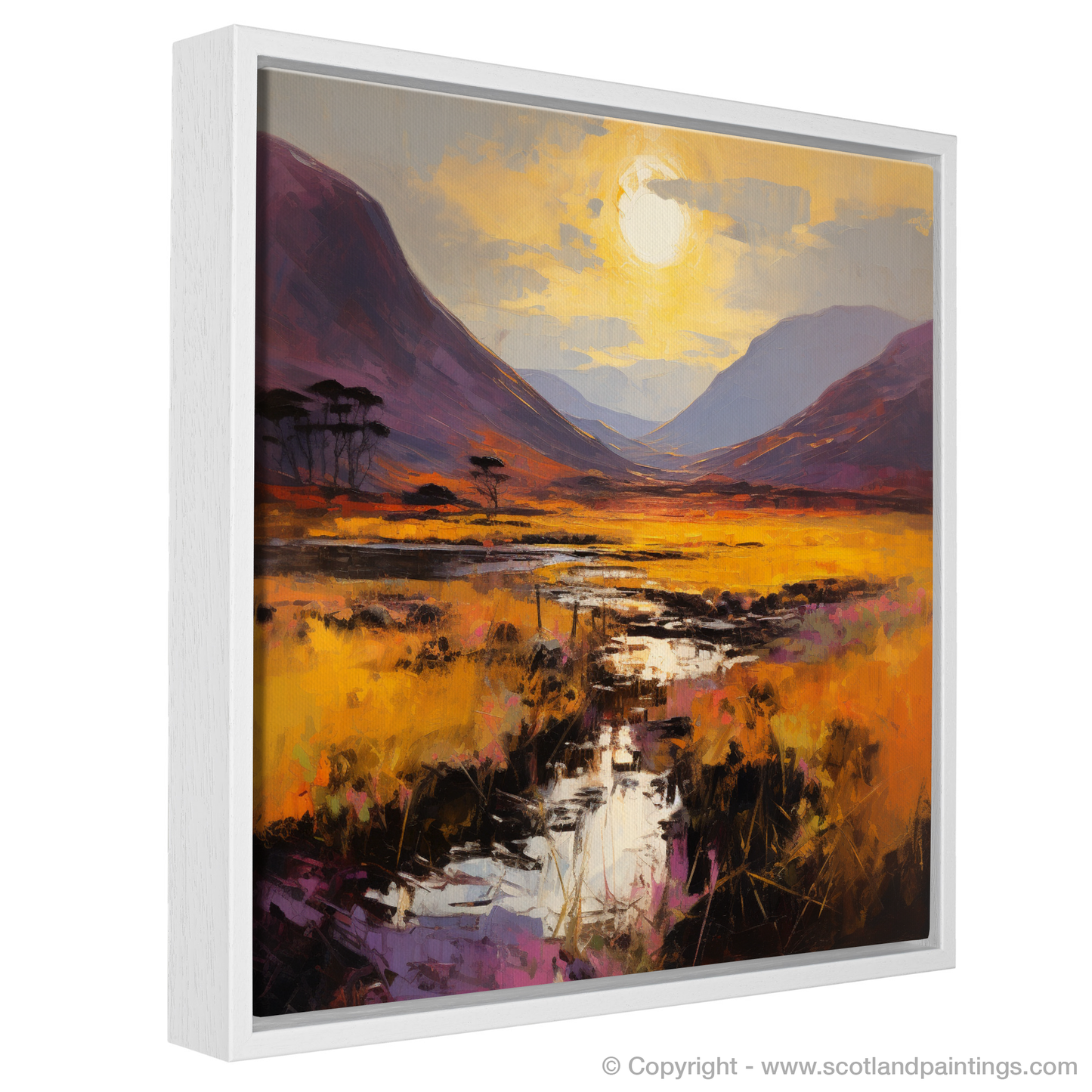 Highland Radiance: A Golden Glencoe Sunset