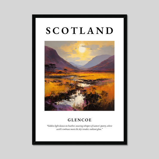 Poster of Glencoe, Scotland.