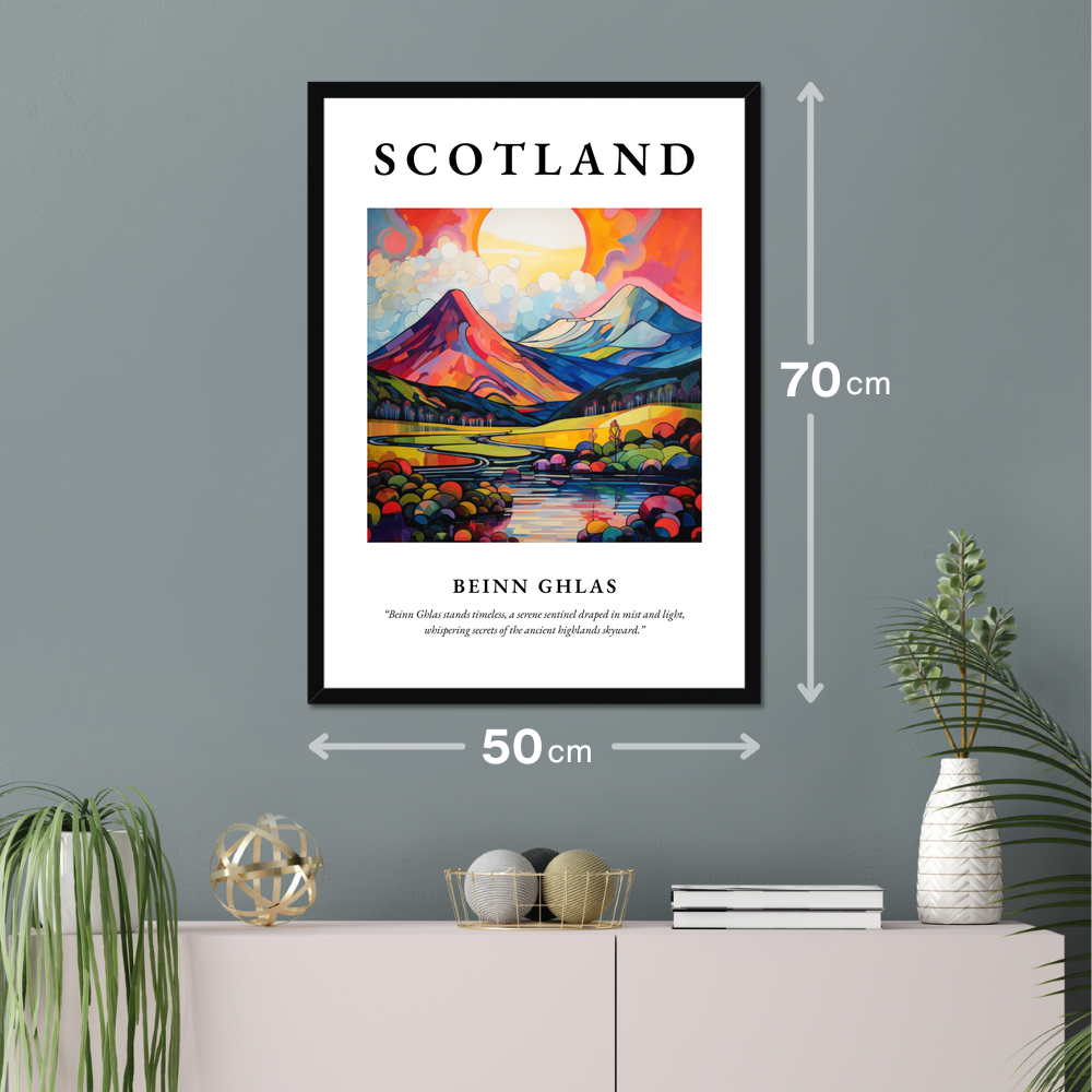 Poster of Beinn Ghlas hanging on a wall