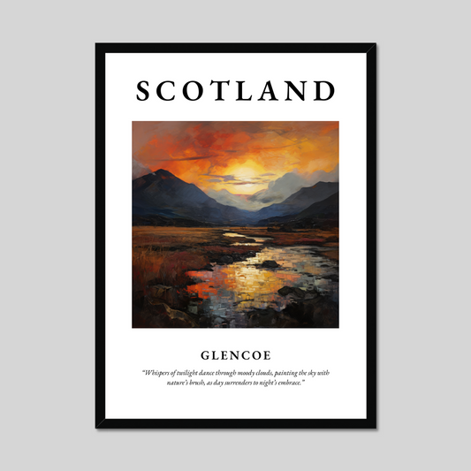 Poster of Glencoe, Scotland.