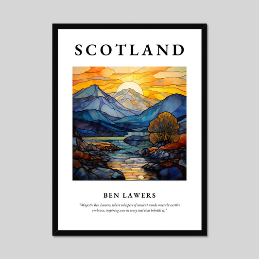 Poster of Ben Lawers, Scotland.