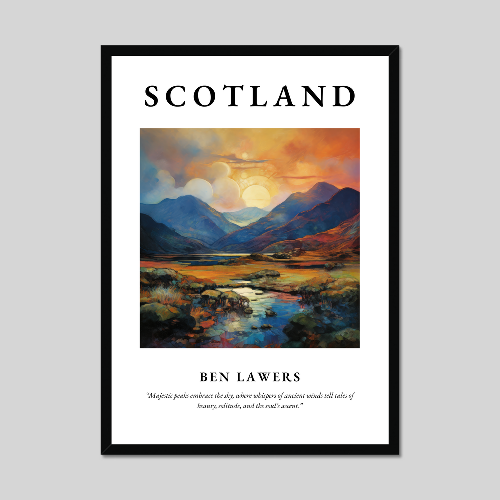 Poster of Ben Lawers, Scotland.