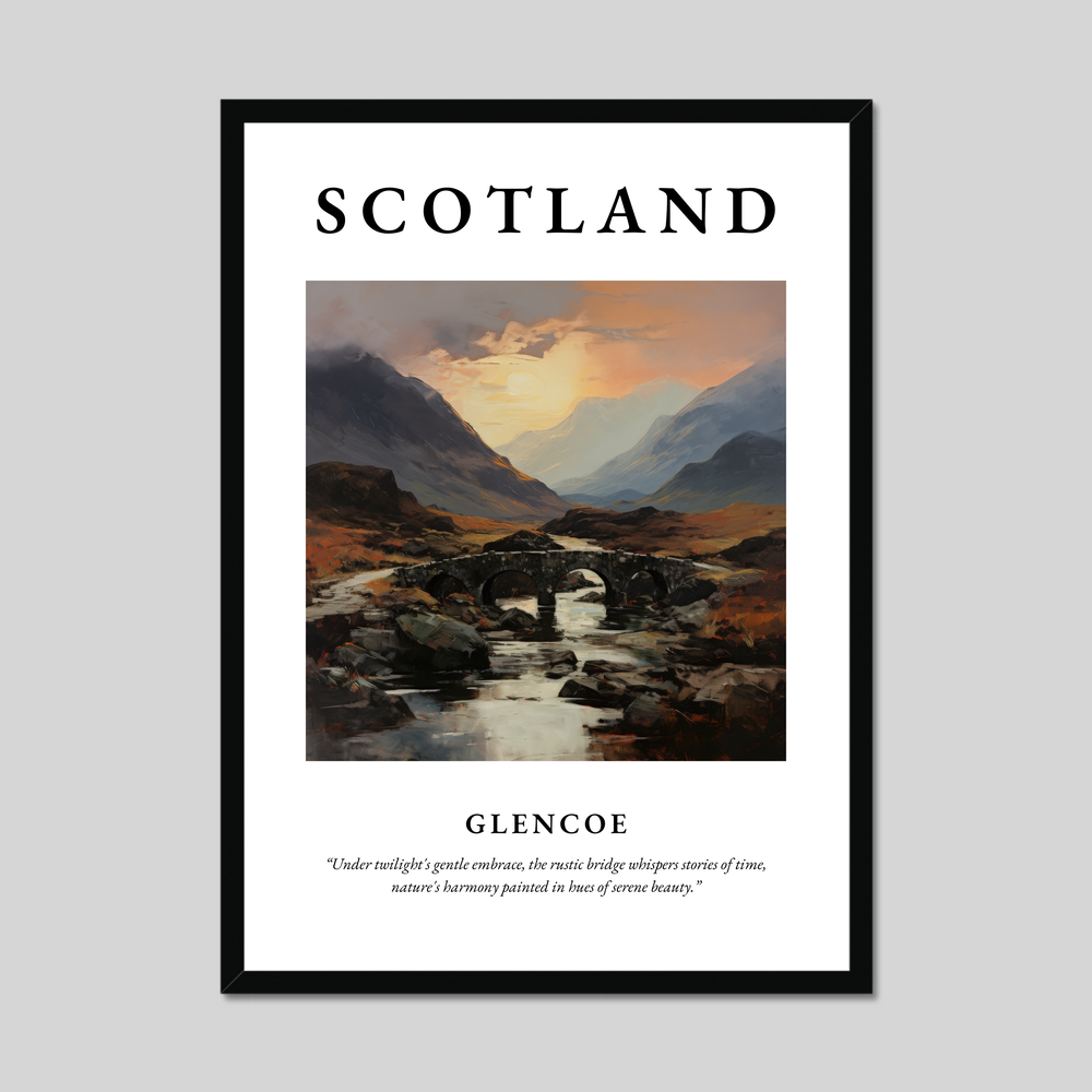 Poster of Glencoe, Scotland.