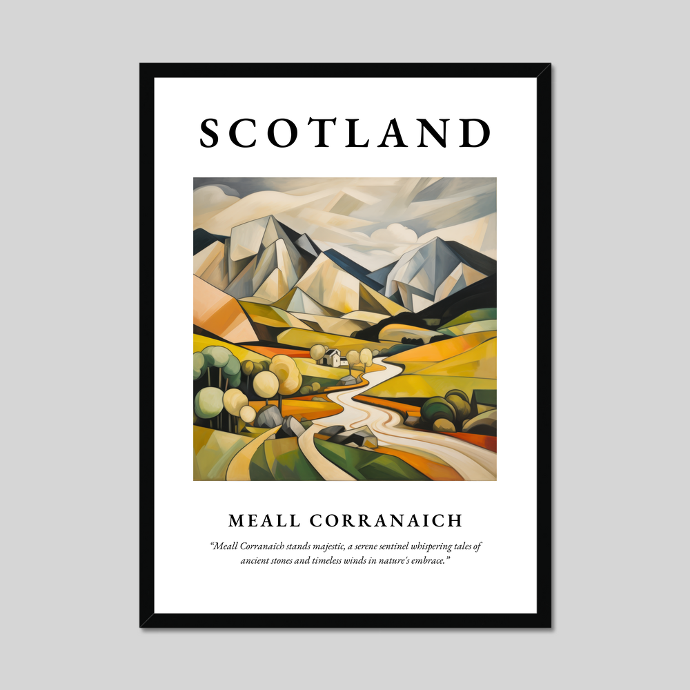 Poster of Meall Corranaich, Scotland.