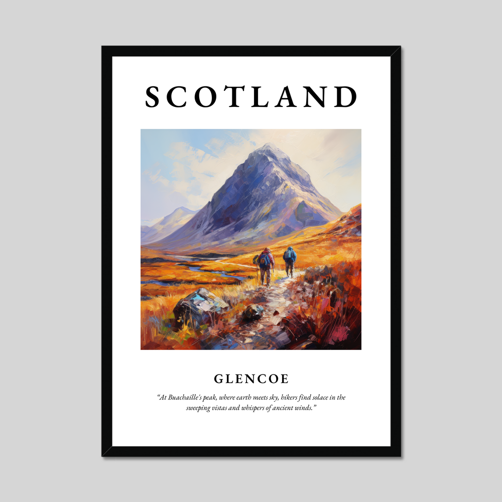 Poster of Glencoe, Scotland.