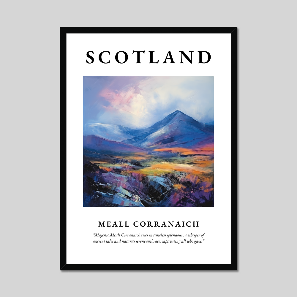 Poster of Meall Corranaich, Scotland.