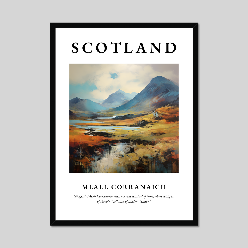 Poster of Meall Corranaich, Scotland.