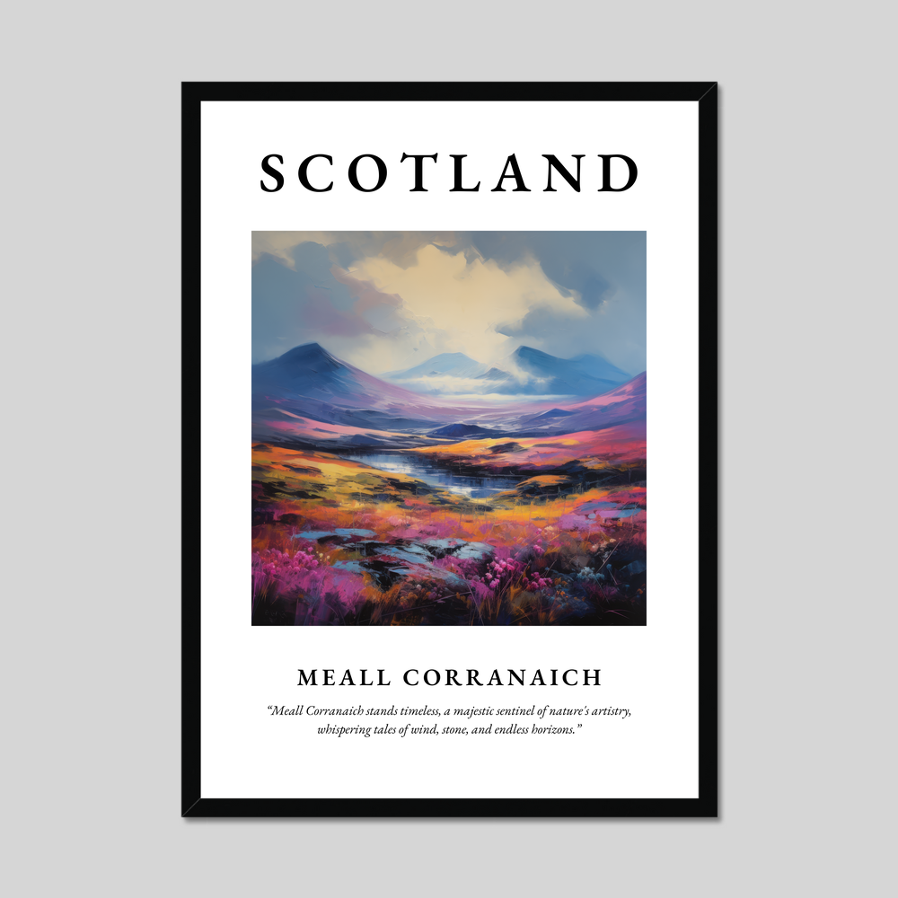 Poster of Meall Corranaich, Scotland.