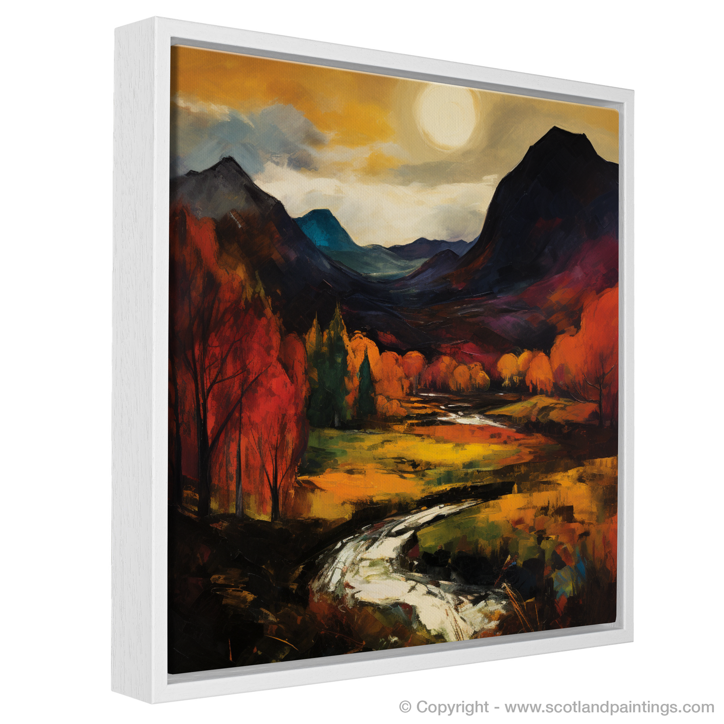 Autumn Hues of Glencoe: A Fauvist Reverie