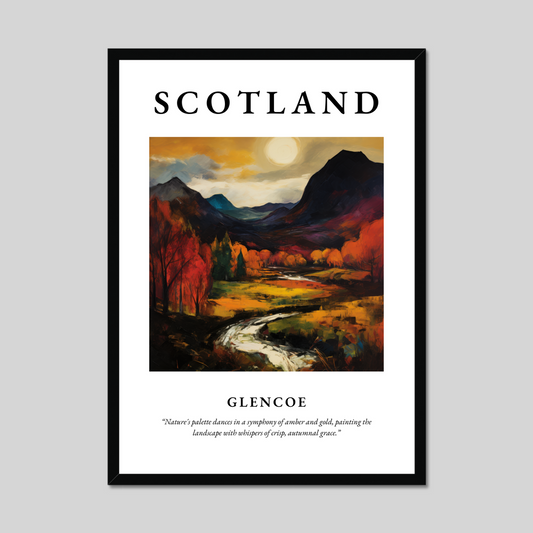 Poster of Glencoe, Scotland.