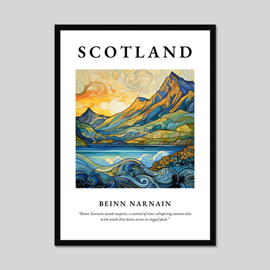 Poster of Beinn Narnain, Scotland.