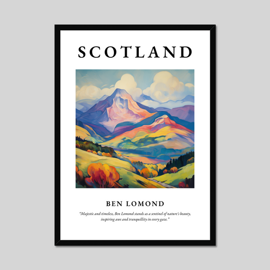 Poster of Ben Lomond, Scotland.