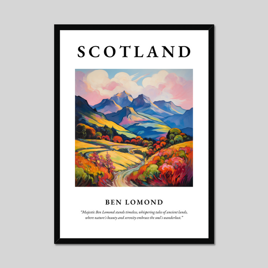 Poster of Ben Lomond, Scotland.