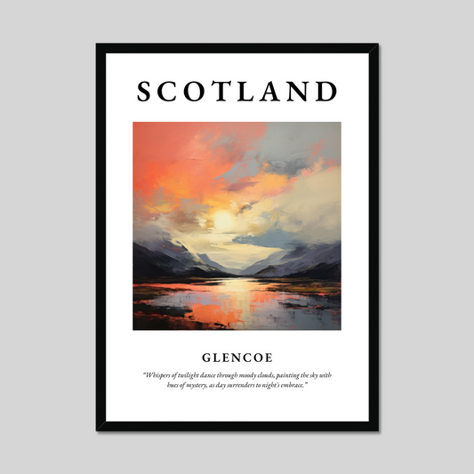 Poster of Glencoe, Scotland.