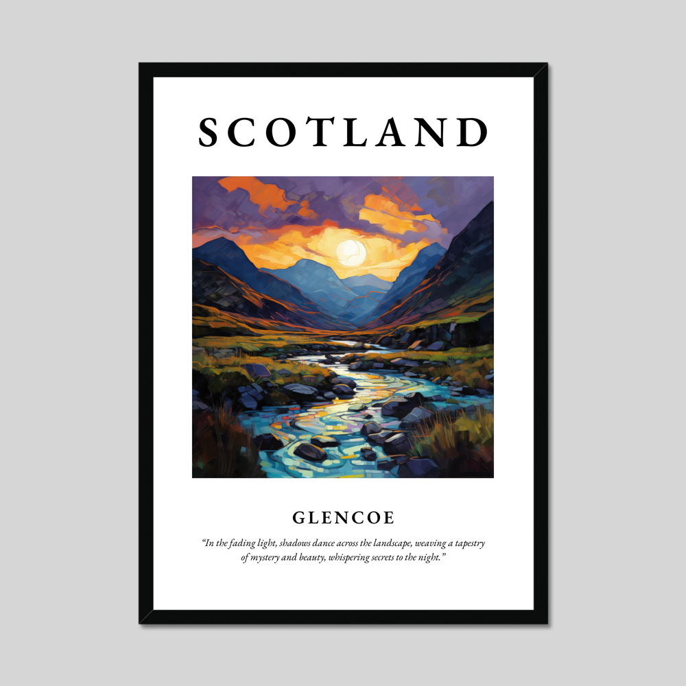 Poster of Glencoe, Scotland.