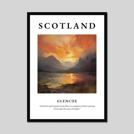 Poster of Glencoe, Scotland.