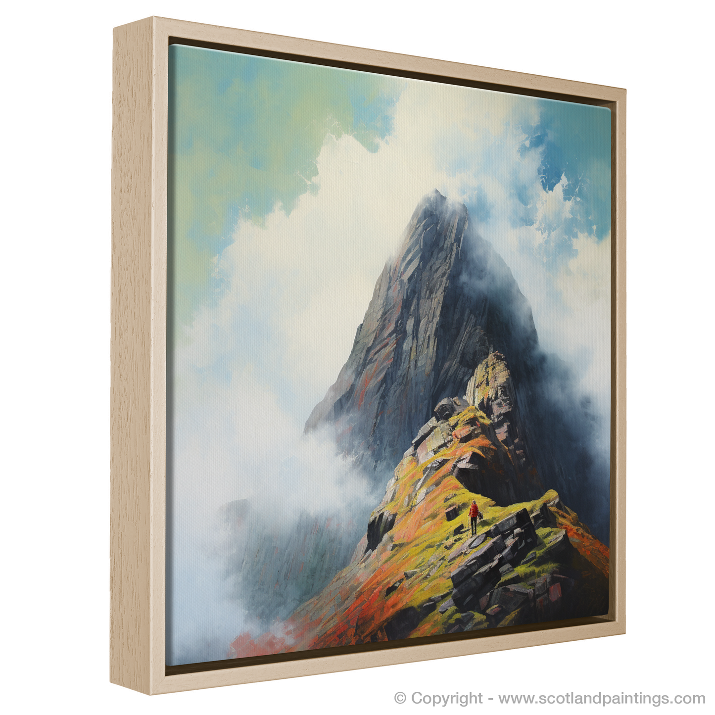 Ascend into Pop Art Majesty: Climbing Glencoe's Misty Peaks