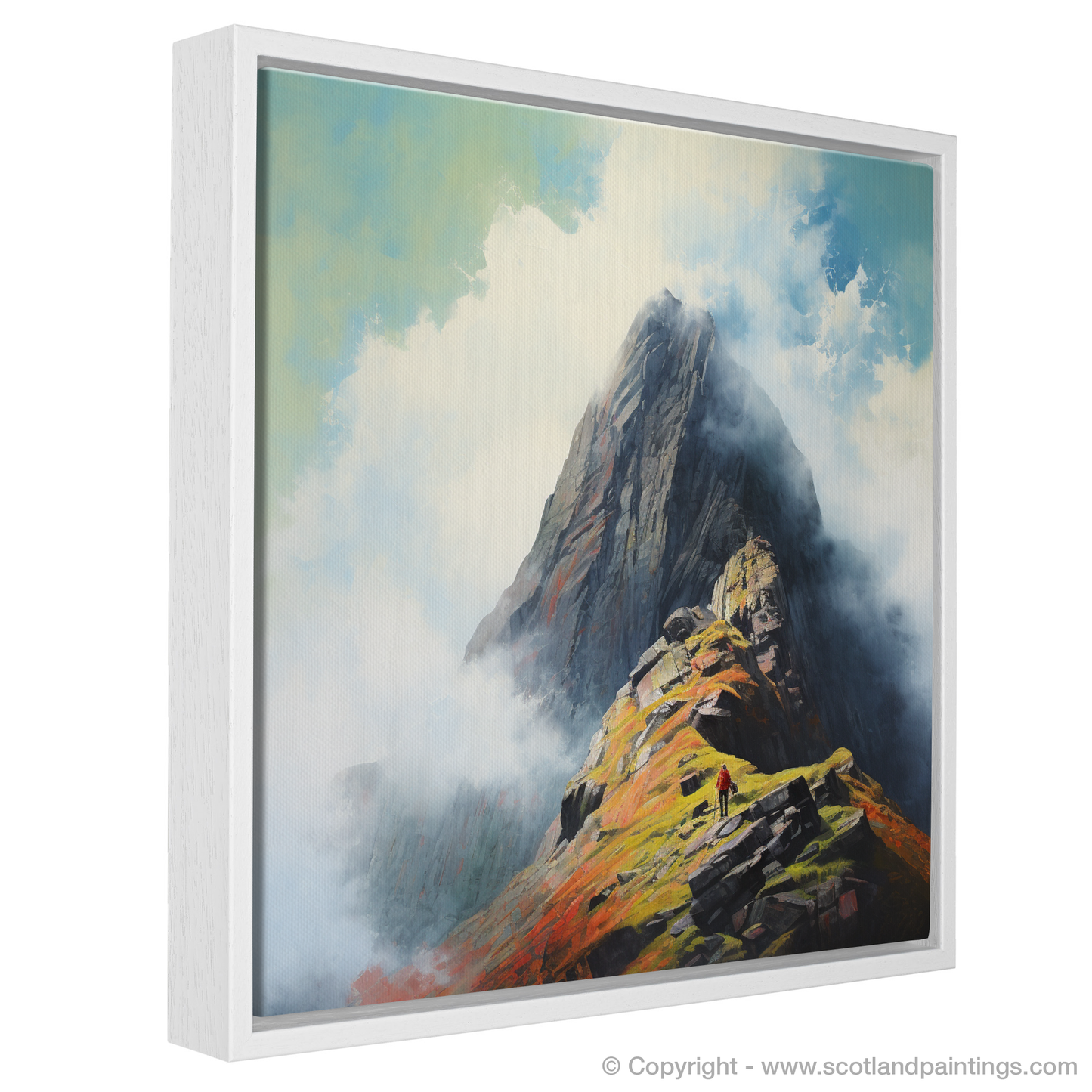 Ascend into Pop Art Majesty: Climbing Glencoe's Misty Peaks